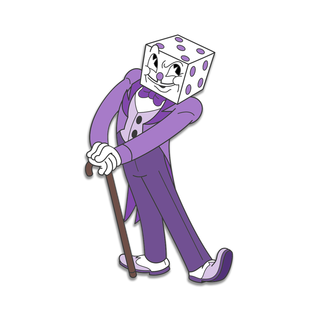 Cuphead King Dice Enamel Collector Pin