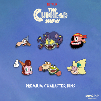 The Cuphead Show! Premium Enemy Pins
