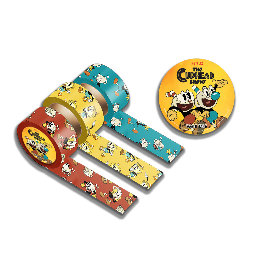 iam8bit  The Cuphead Show! Colorful Washi Tape Set - iam8bit