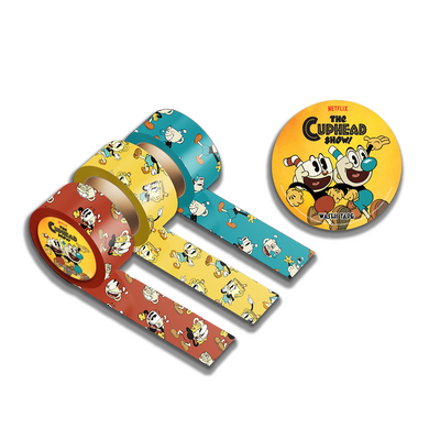 The Cuphead Show! Colorful Washi Tape Set (3-Pack Set)