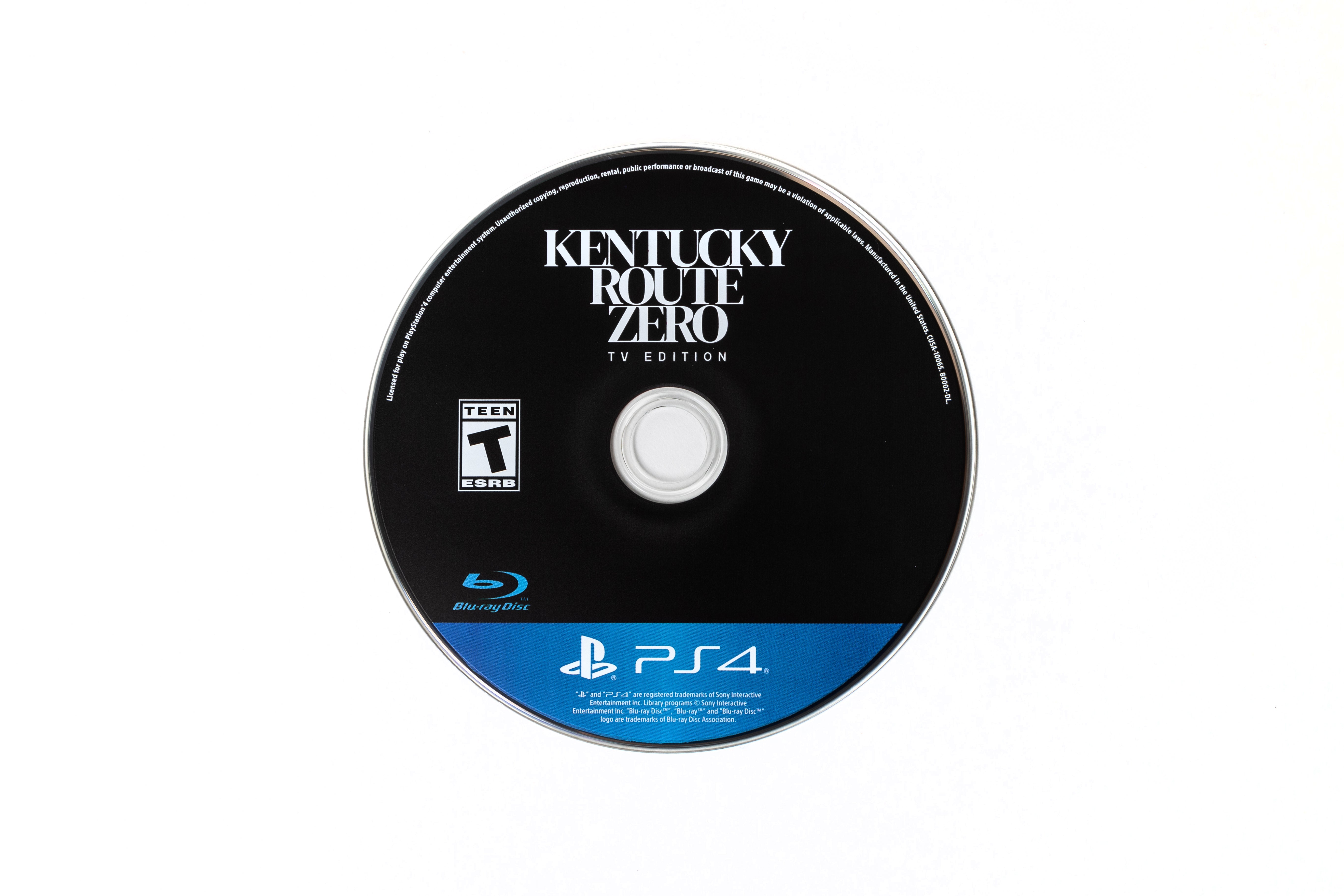 Kentucky Route Zero Playstation 4 Disc