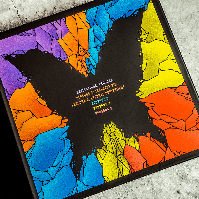 Persona 25th Anniversary Deluxe Vinyl Box Set Back of Slip Case