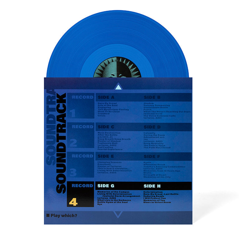Persona 3 Vinyl Soundtrack 4xLP - Disc and Sleeve