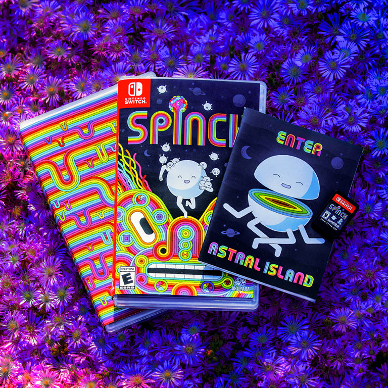 Spinch Nintendo Switch with booklet and Switch cartridge