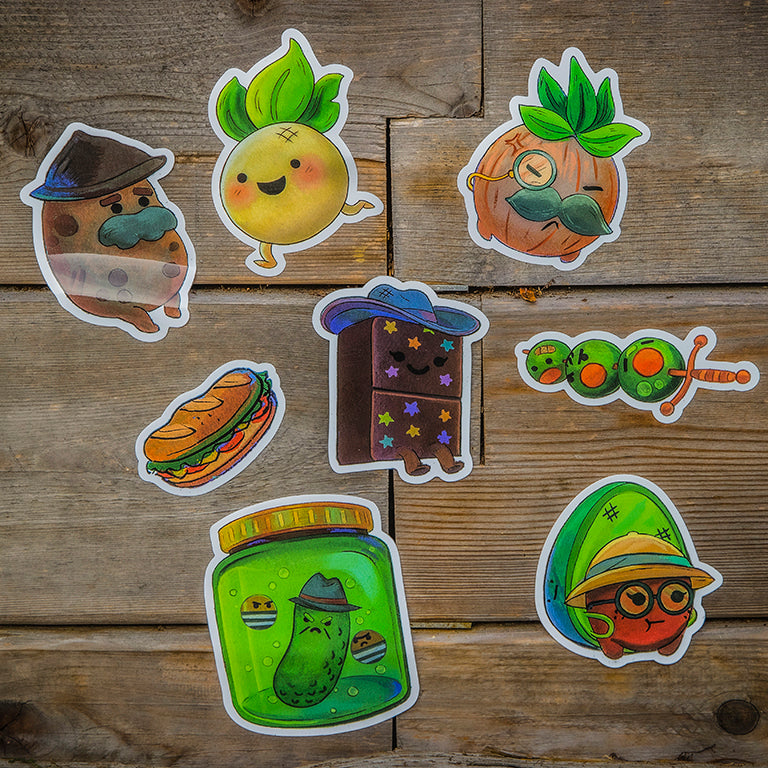 Turnip Boy Commits Tax Evasion Sticker Sheet