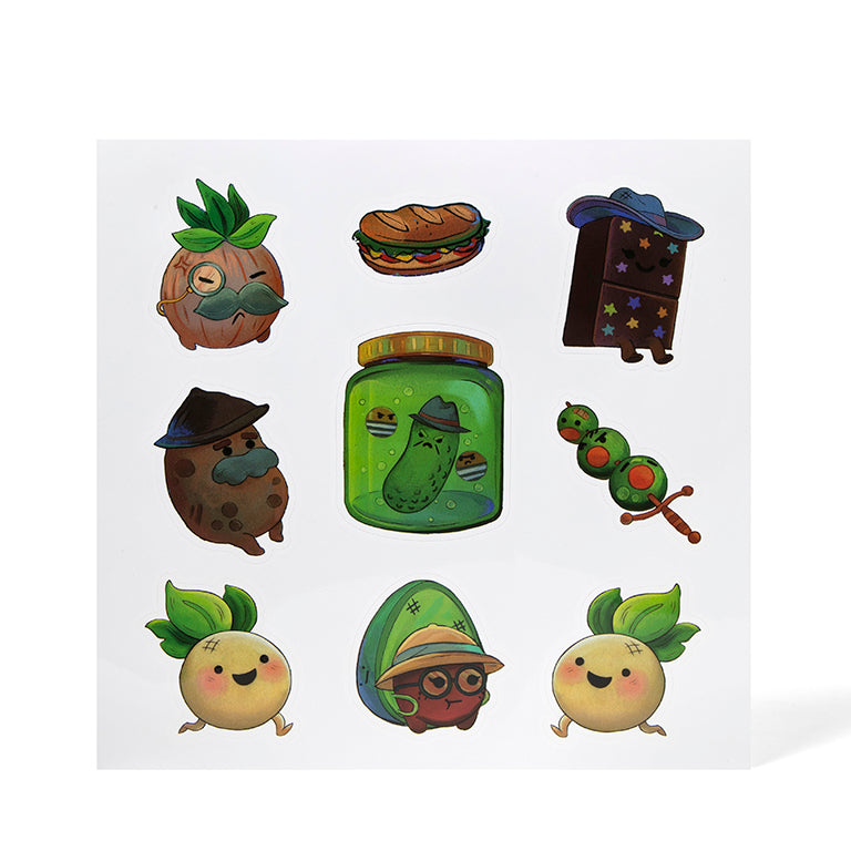 Turnip Boy Commits Tax Evasion Vinyl Soundtrack Sticker Sheet