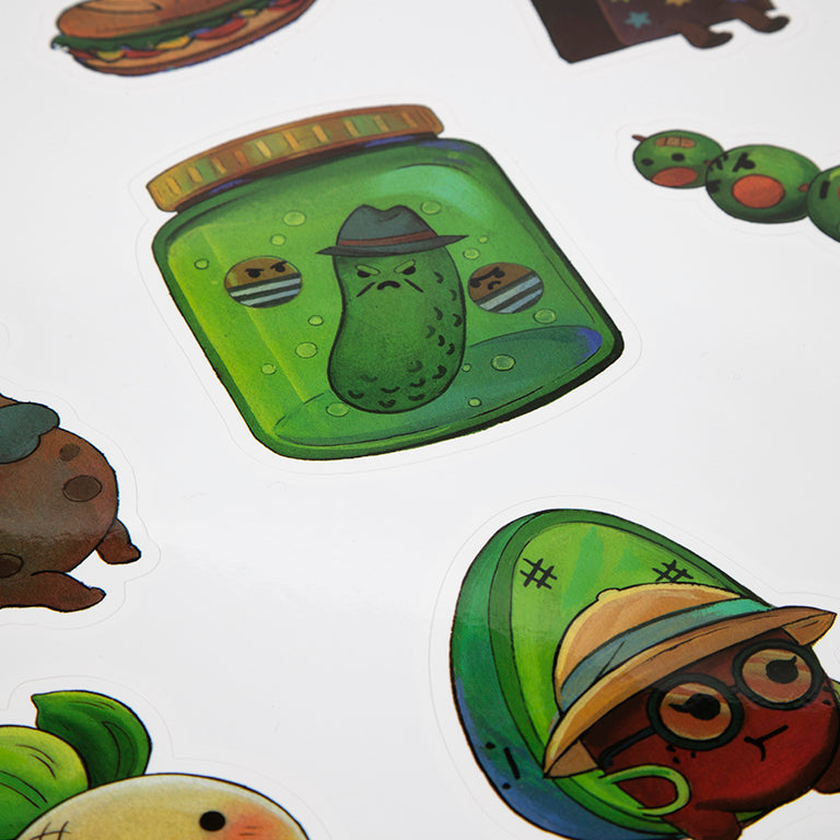 Turnip Boy Commits Tax Evasion Vinyl Soundtrack Sticker Sheet
