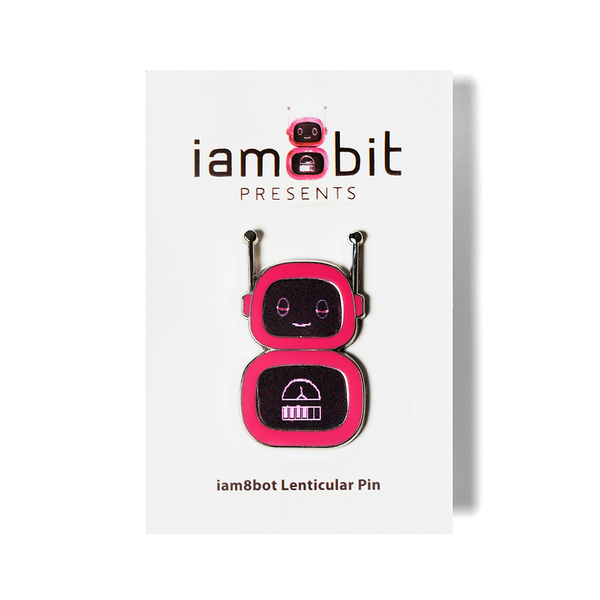 iam8bot Lenticular Pin