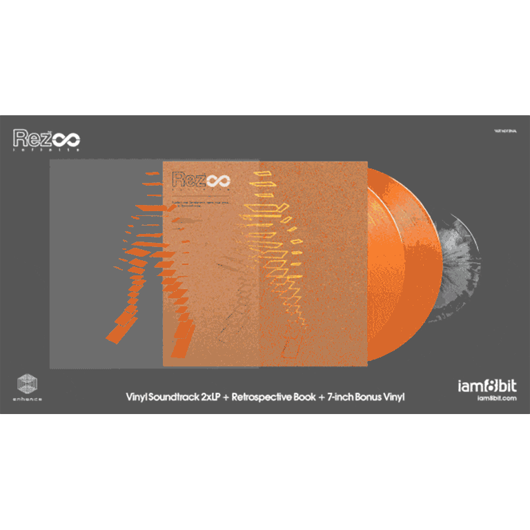 Rez Infinite - Vinyl Soundtrack 2xLP + Retrospective Book + 7” Bonus Vinyl - Orange Vinyl Edition