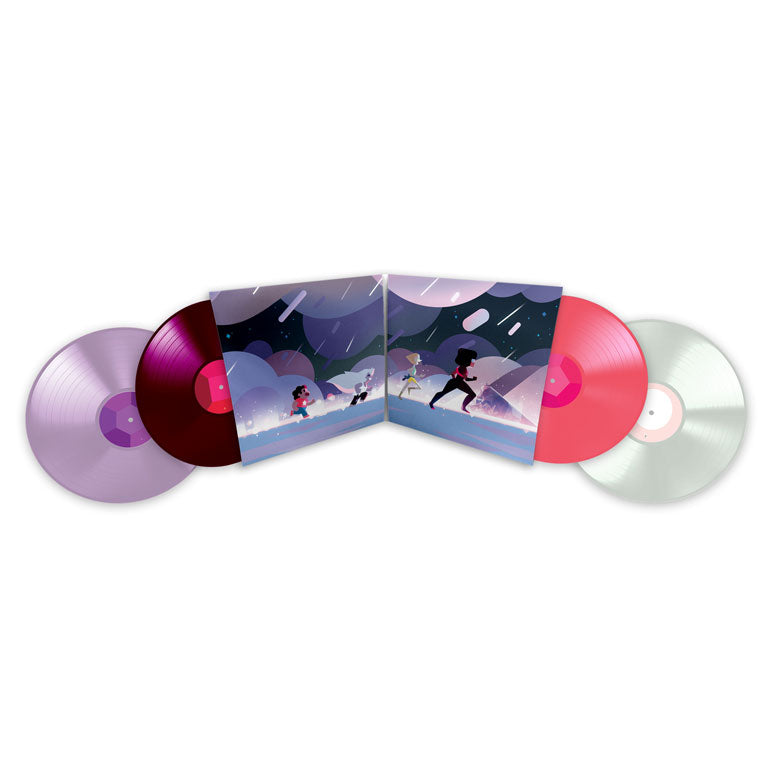 Steven Universe 4 x 10” Vinyl Set Inside Gatefold and Discs